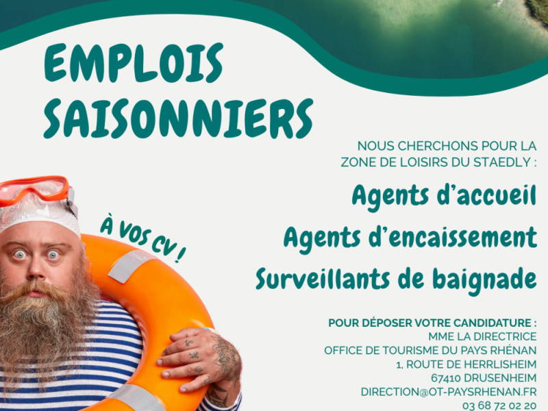 Le Staedly recrute pour l'été 2025 !